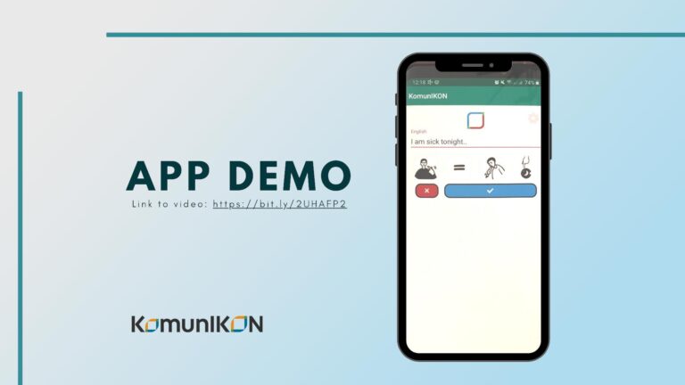 KomunIKON app at the online Hackathon VersusVirus, Switzerland, April 2020