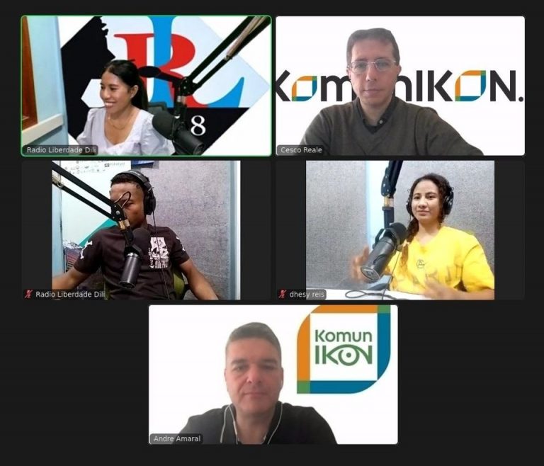 Interview at the Radio Liberdade (East Timor)